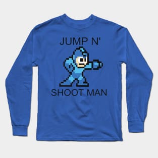 Megaman jump'n shoot 2 Long Sleeve T-Shirt